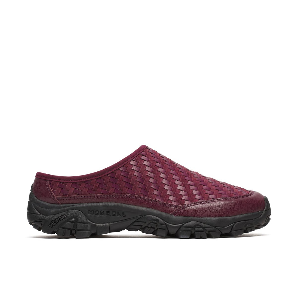 Merrell-Unisex Moab 2 Slide Leather Woven 1TRL Casual Slip Ons