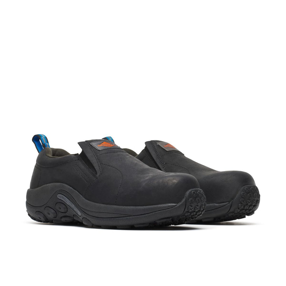 Merrell-Mens Jungle Moc Leather Comp Toe Work Shoe Wide