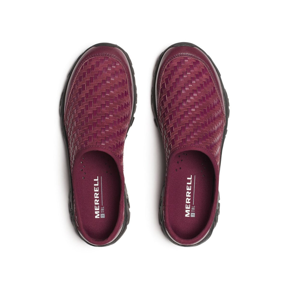 Merrell-Unisex Moab 2 Slide Leather Woven 1TRL Casual Slip Ons