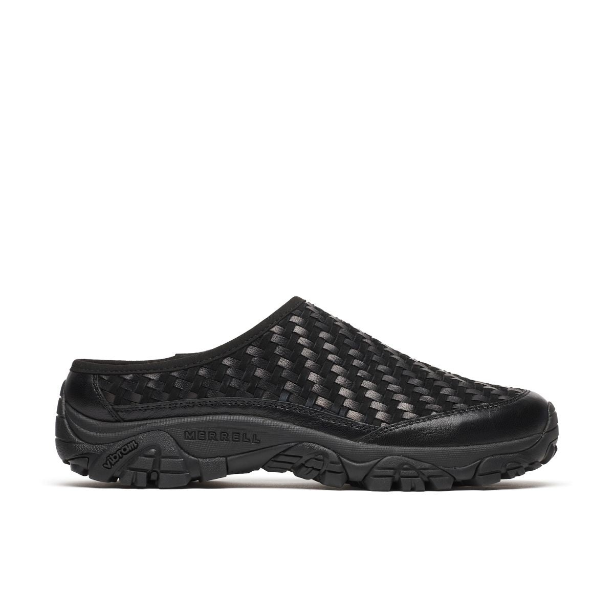 Merrell-Unisex Moab 2 Slide Leather Woven 1TRL Casual Slip Ons