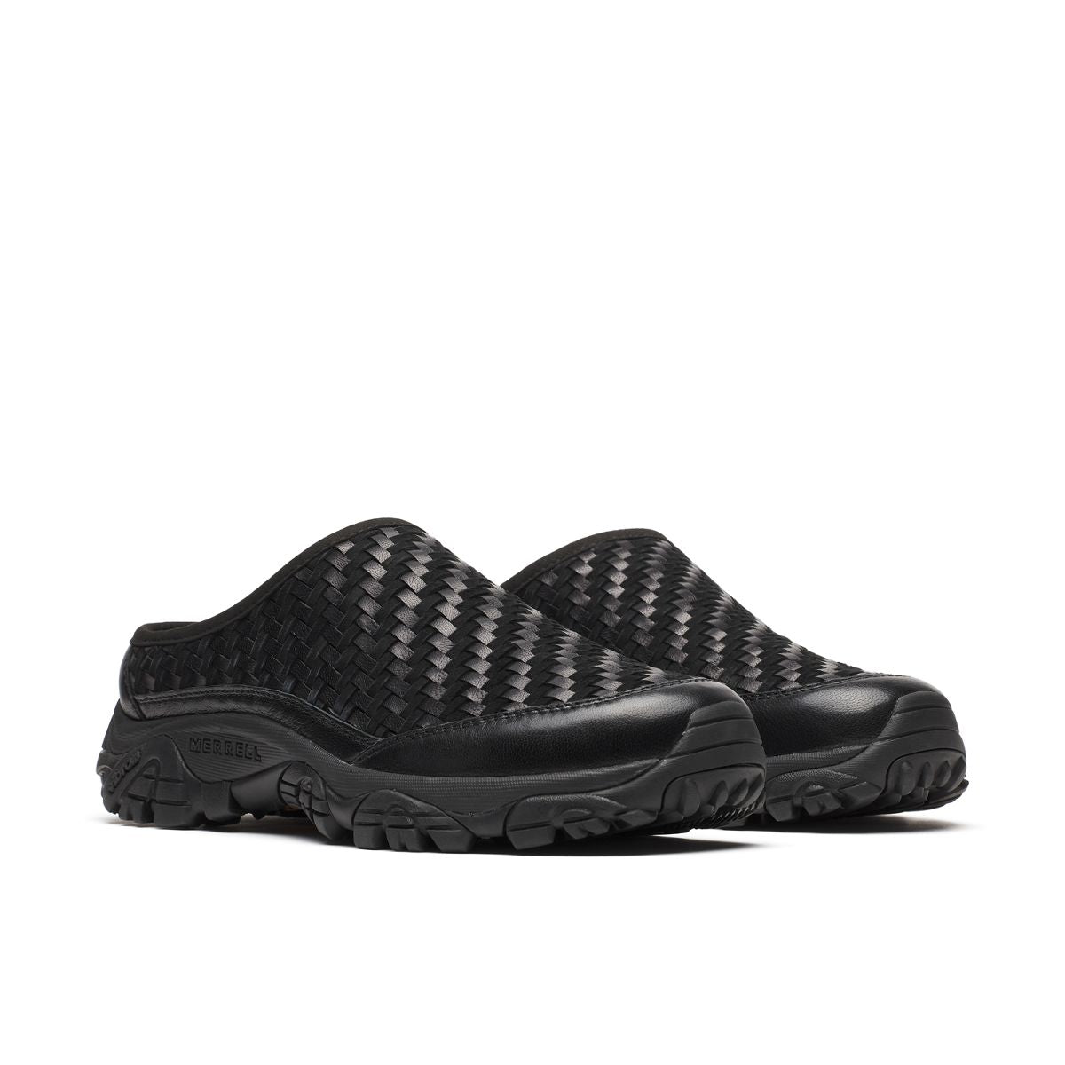 Merrell-Unisex Moab 2 Slide Leather Woven 1TRL Casual Slip Ons