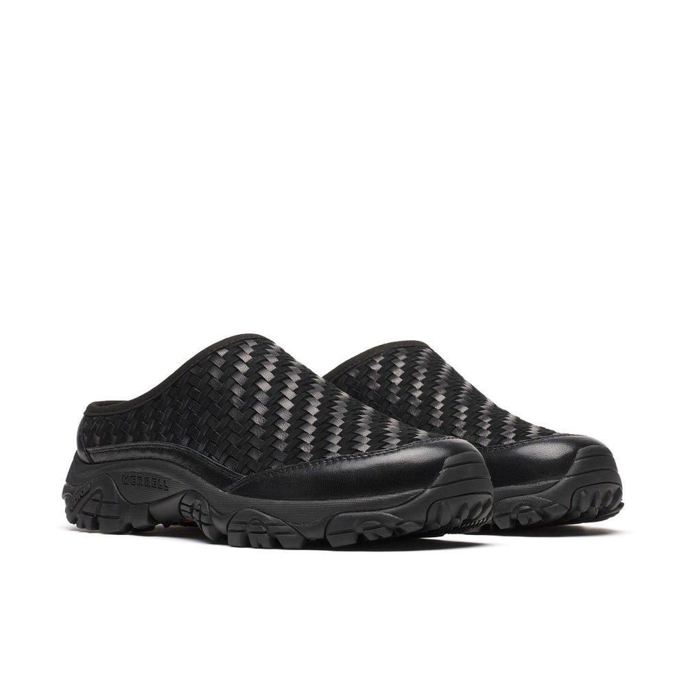 Merrell-Unisex Moab 2 Slide Leather Woven 1TRL Casual Slip Ons