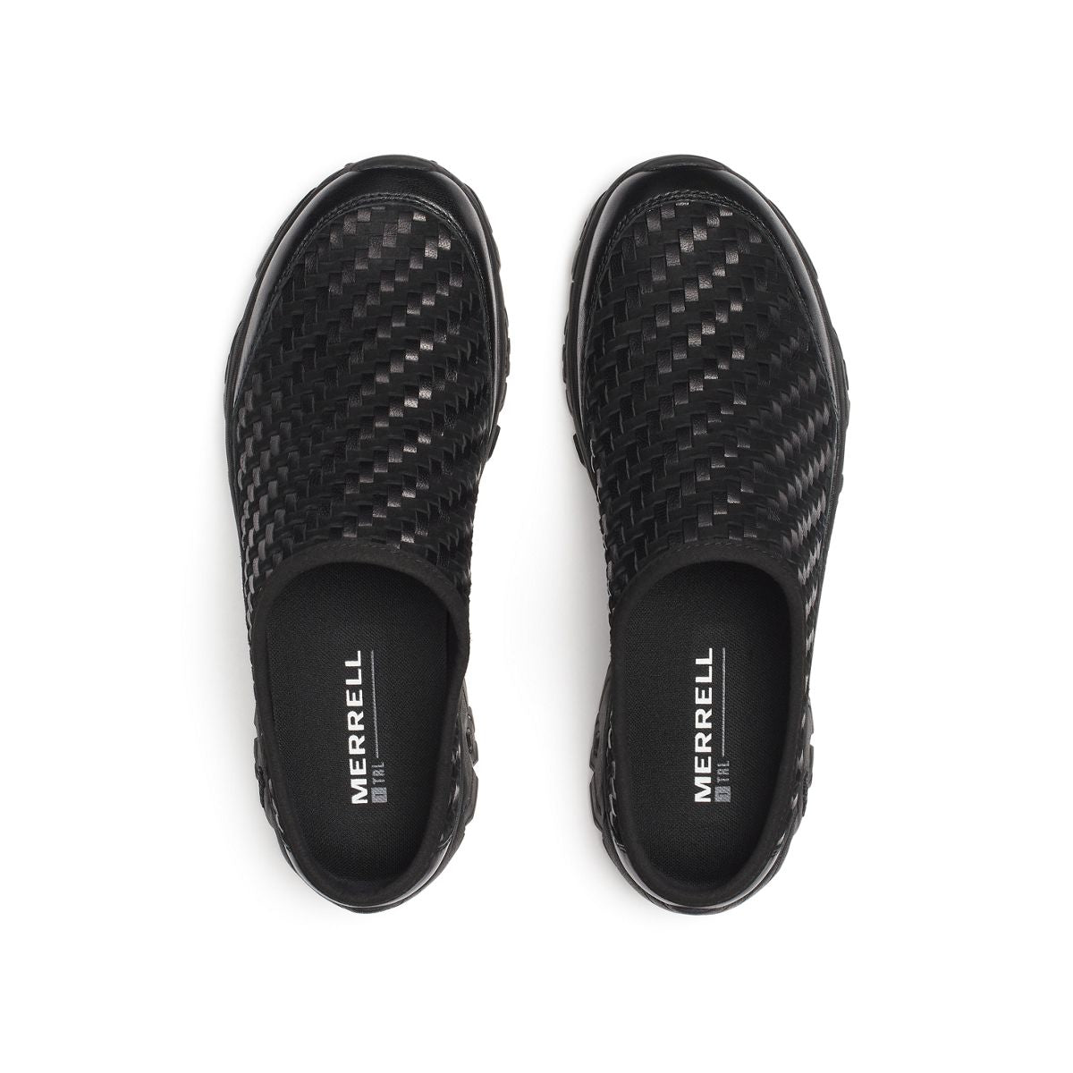 Merrell-Unisex Moab 2 Slide Leather Woven 1TRL Casual Slip Ons