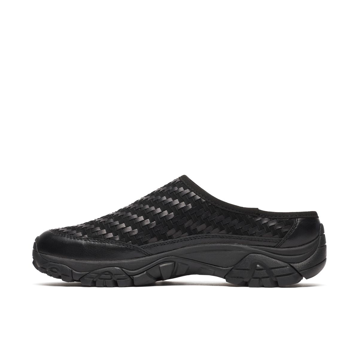 Merrell-Unisex Moab 2 Slide Leather Woven 1TRL Casual Slip Ons