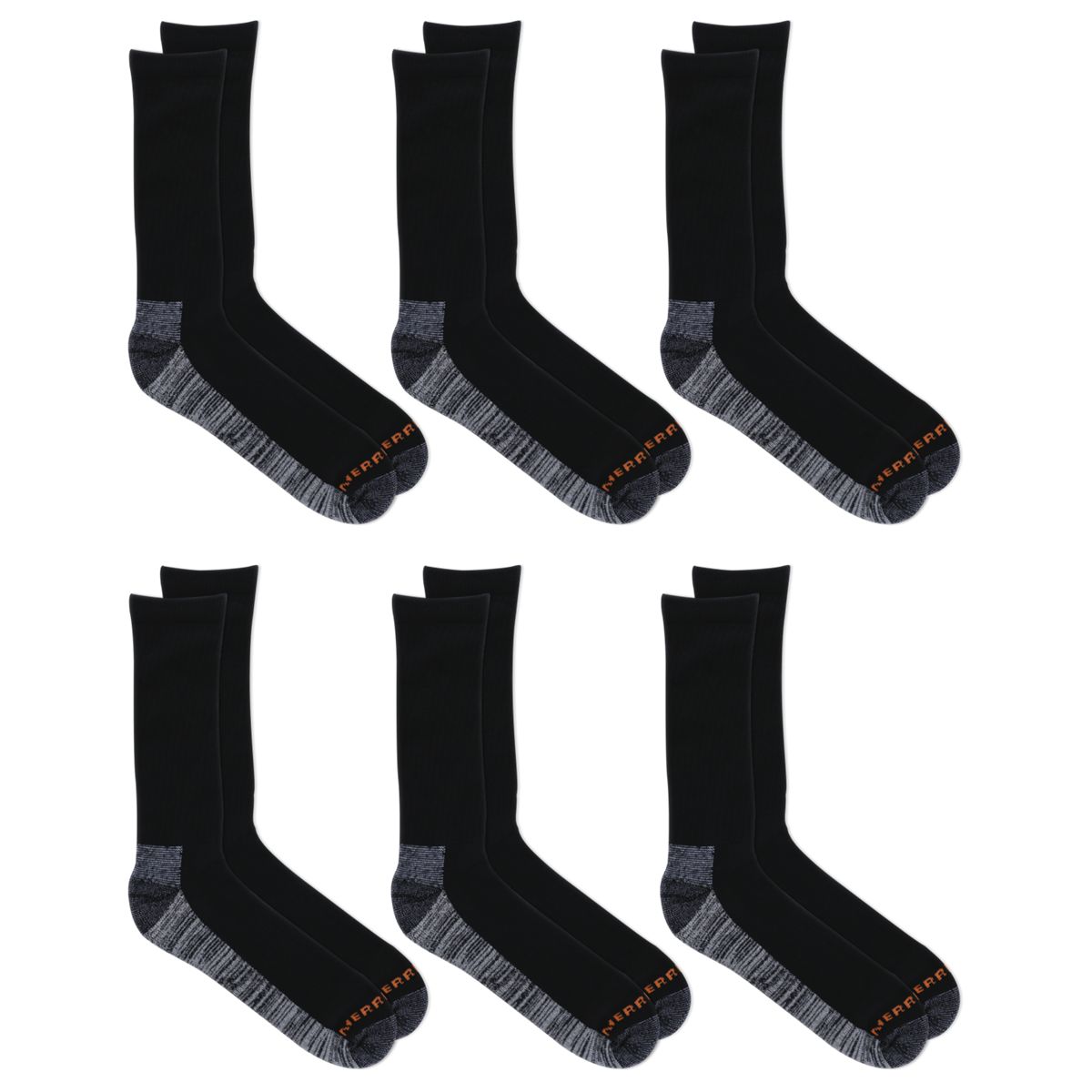 Merrell-Work Crew Sock 6 Pack - Socks